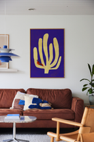 Paper Collective Fond Bleu Art Print by Anne Laval