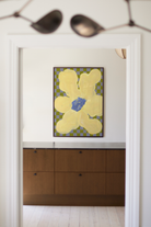 Paper Collective Flowers with Checks 04 Art Print by Liat Greenberg