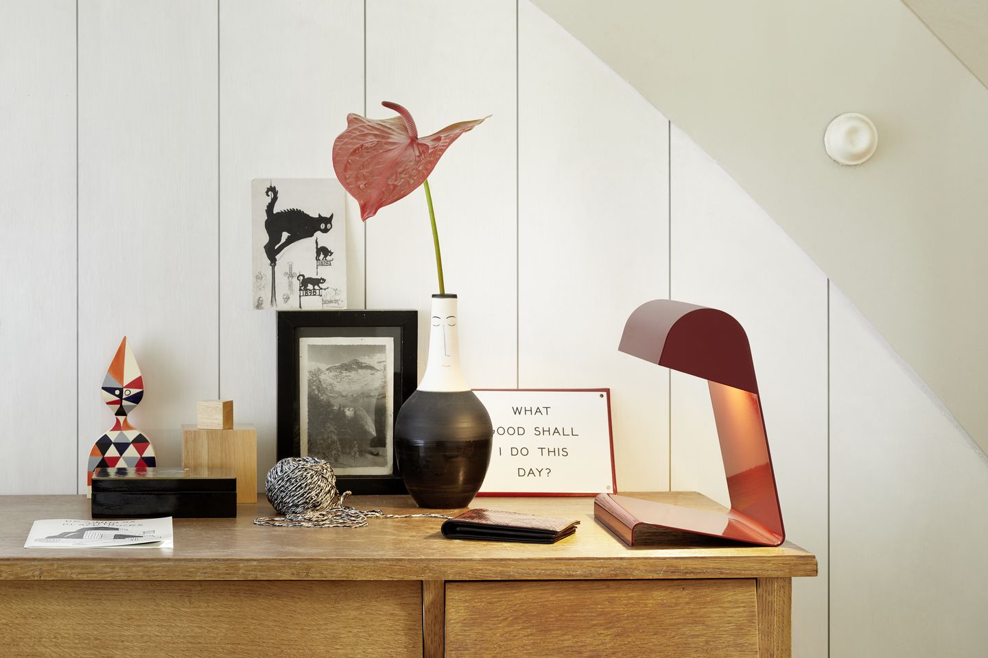 Vitra Lampe de Bureau Japanese Red