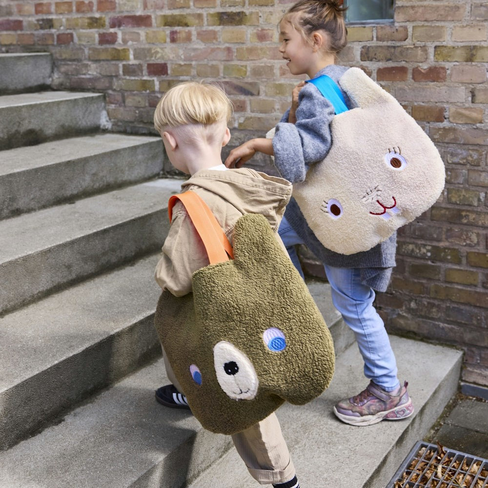 OYOY Darling Rabbit Tote Bag Recycled Fleece