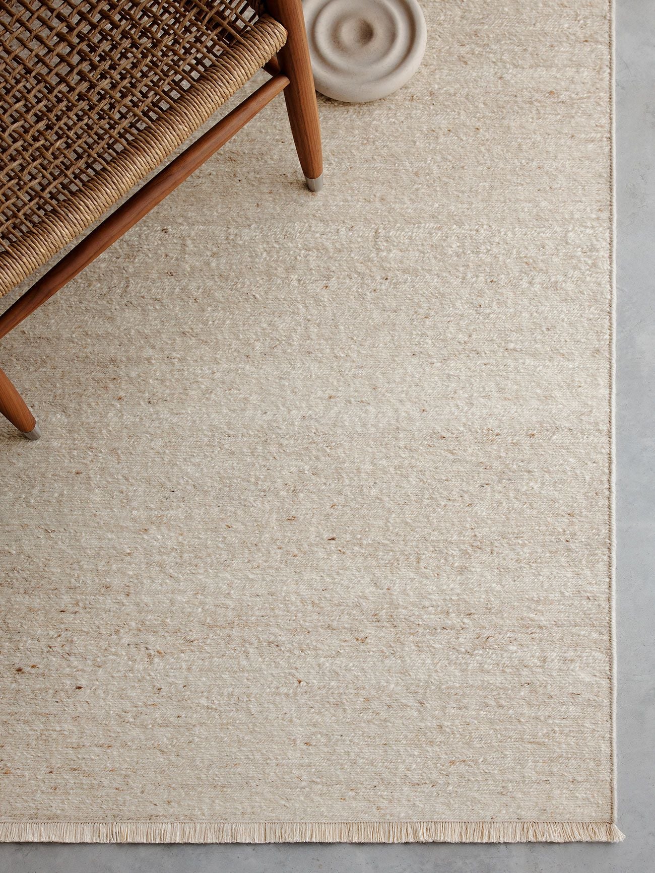 Armadillo Cable Wool Chevron Area Rug