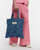 Marimekko Vankka Denim Unikko Kioski Bag Mid Indigo