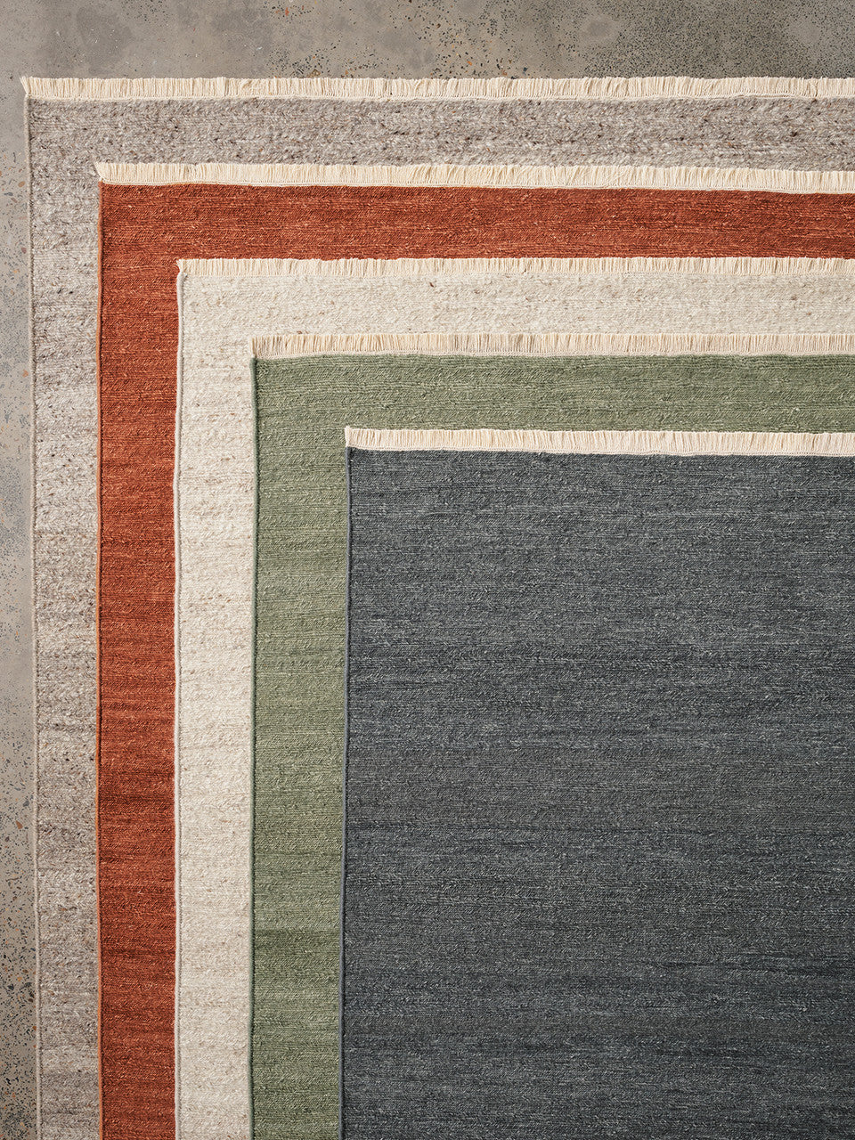 Armadillo Cable Wool Chevron Area Rug