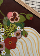 Anine Cecilie Iversen Maroon Botanic Art Print