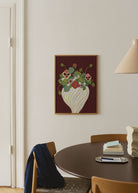 Anine Cecilie Iversen Maroon Botanic Art Print