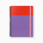 Any Day Now A5 Spiral Dot Grid Red Purple