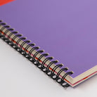Any Day Now A5 Spiral Dot Grid Red Purple