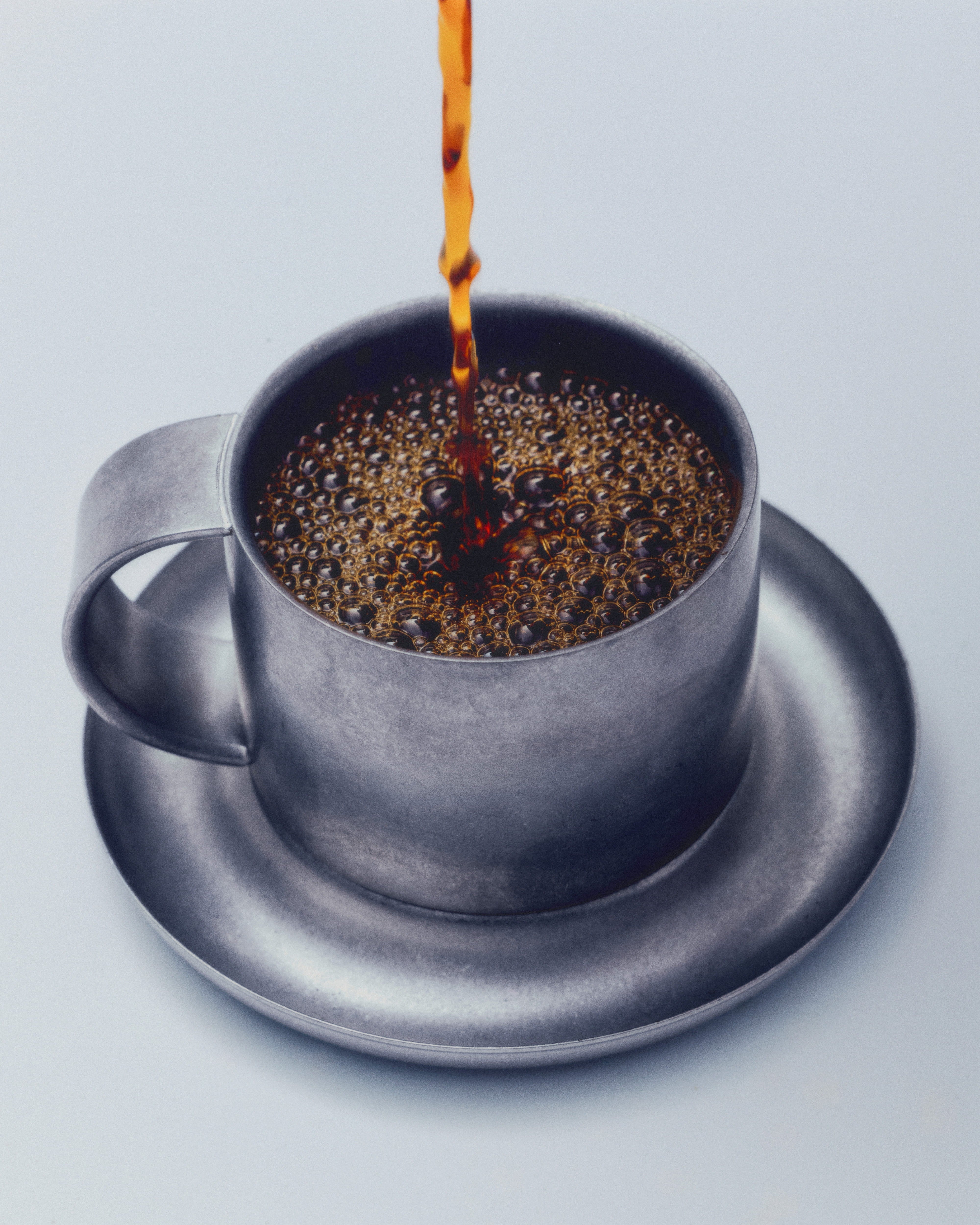 Service Projects Arlo 03 Cup with Saucer Stonewashed Stainless Steel
