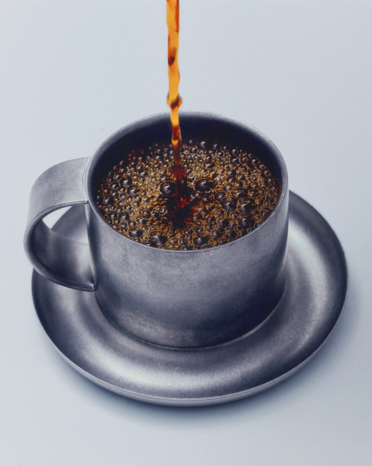Service Projects Arlo 03 Cup with Saucer Stonewashed Stainless Steel