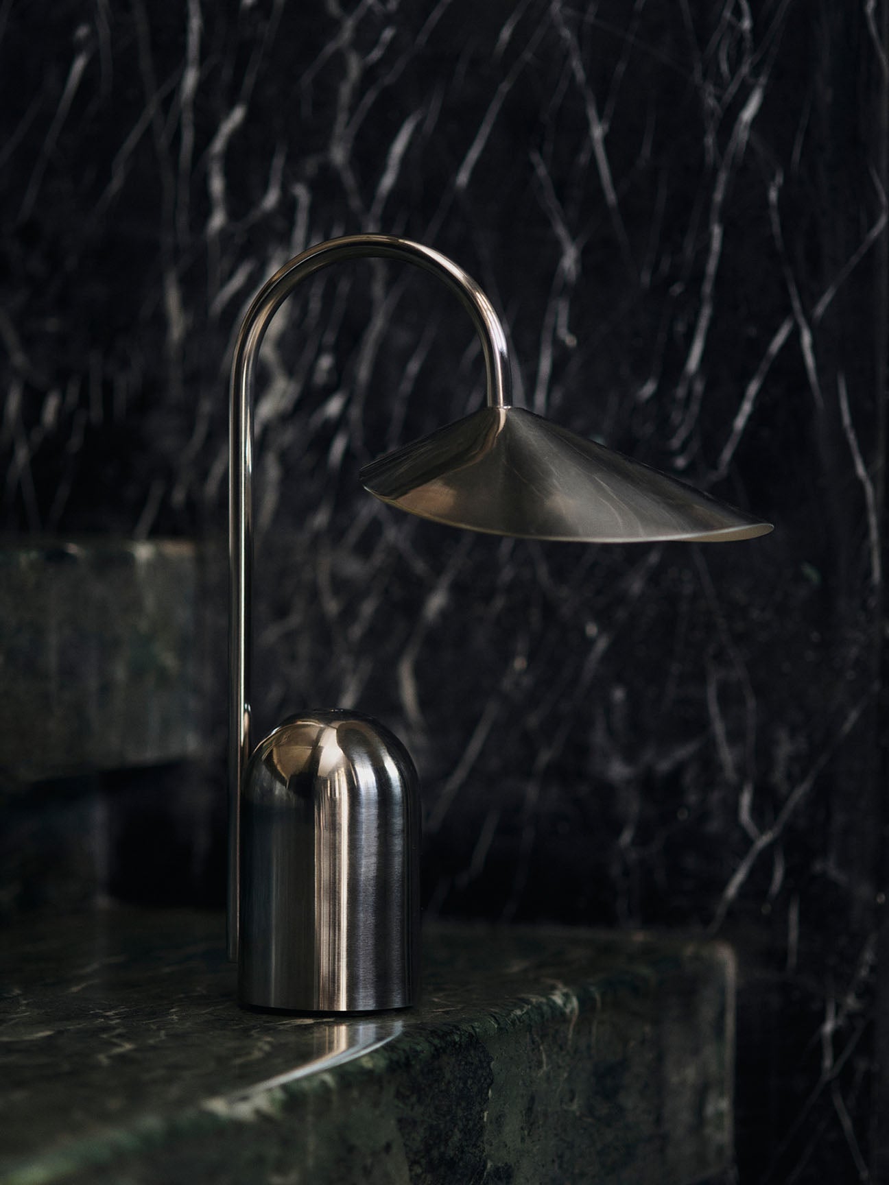 Ferm Living Arum Portable Lamp - Stainless Steel