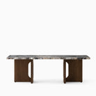 Audo Androgyne Lounge Table Dark Stained Oak Grey Galaxy Marble