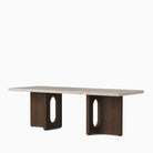 Audo Androgyne Lounge Table Dark Stained Oak Kunis Breccia