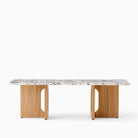 Audo Androgyne Lounge Table Natural Oak Calacatta Viola