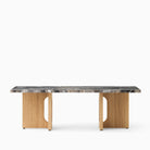 Audo Androgyne Lounge Table Natural Oak Grey Galaxy Marble