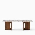 Audo Androgyne Lounge Table Walnut Calacatta Viola