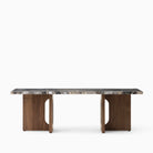 Audo Androgyne Lounge Table Walnut Grey Galaxy