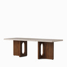 Audo Androgyne Lounge Table Walnut Kunis Breccia