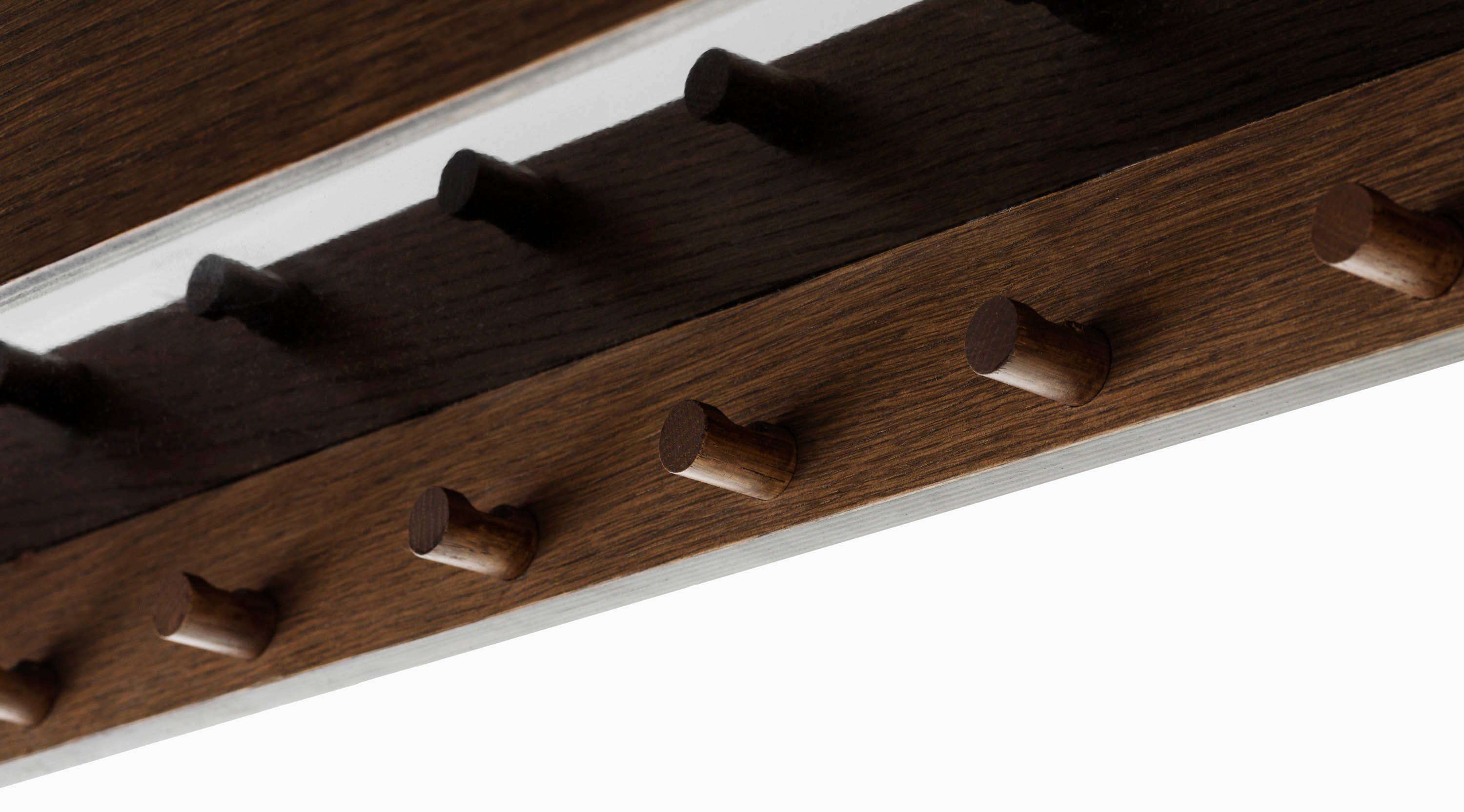 Audo Copenhagen Epoch Shelf with Rack - Dark Stained Oak/Black