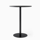 Audo Copenhagen Harbour Column Bar Table 80cm Black Linoleum
