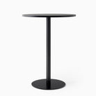 Audo Copenhagen Harbour Column Bar Table 80cm Black Oak Veneer