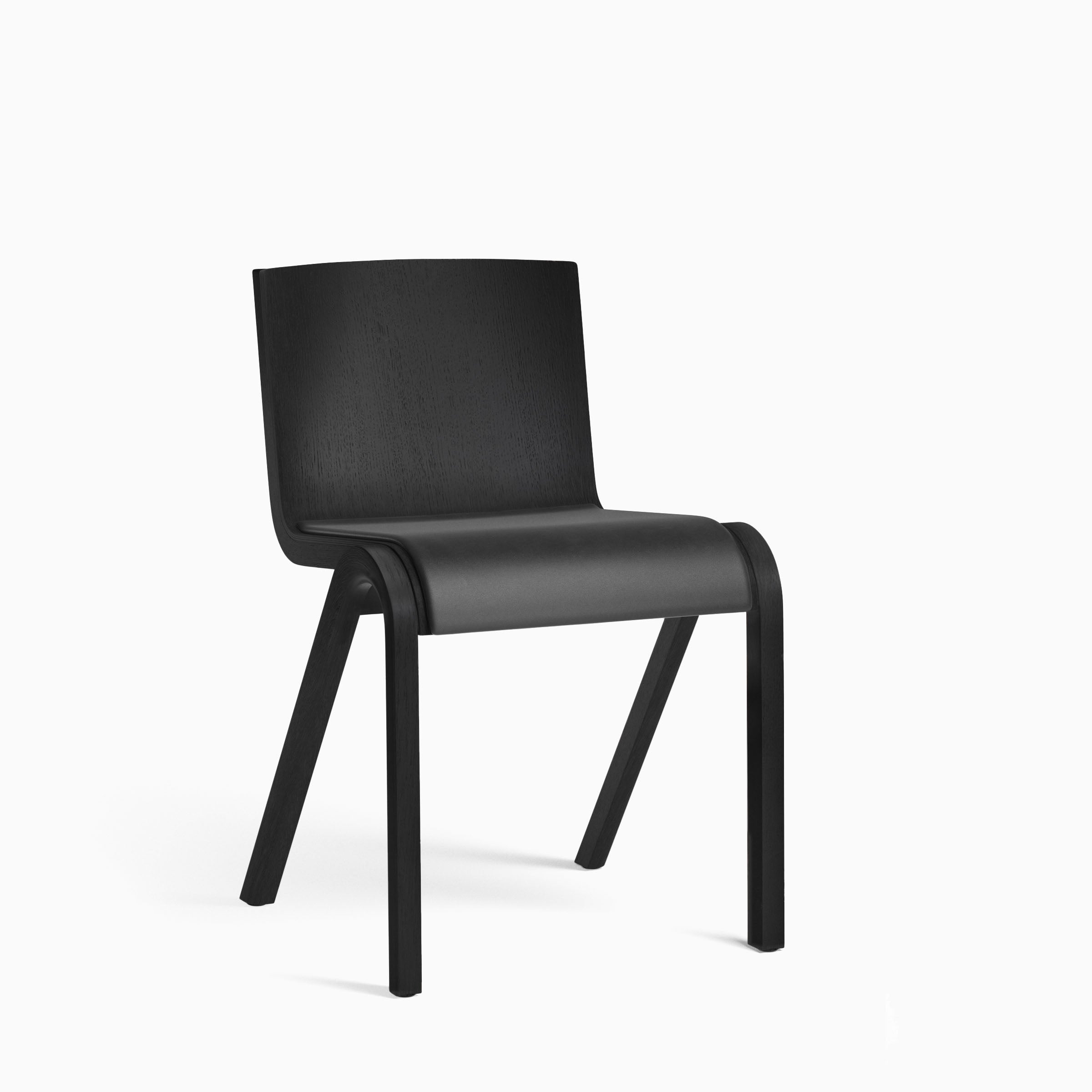 Audo Ready Dining Chair Seat Upholstered Black Oak Dakar 0842