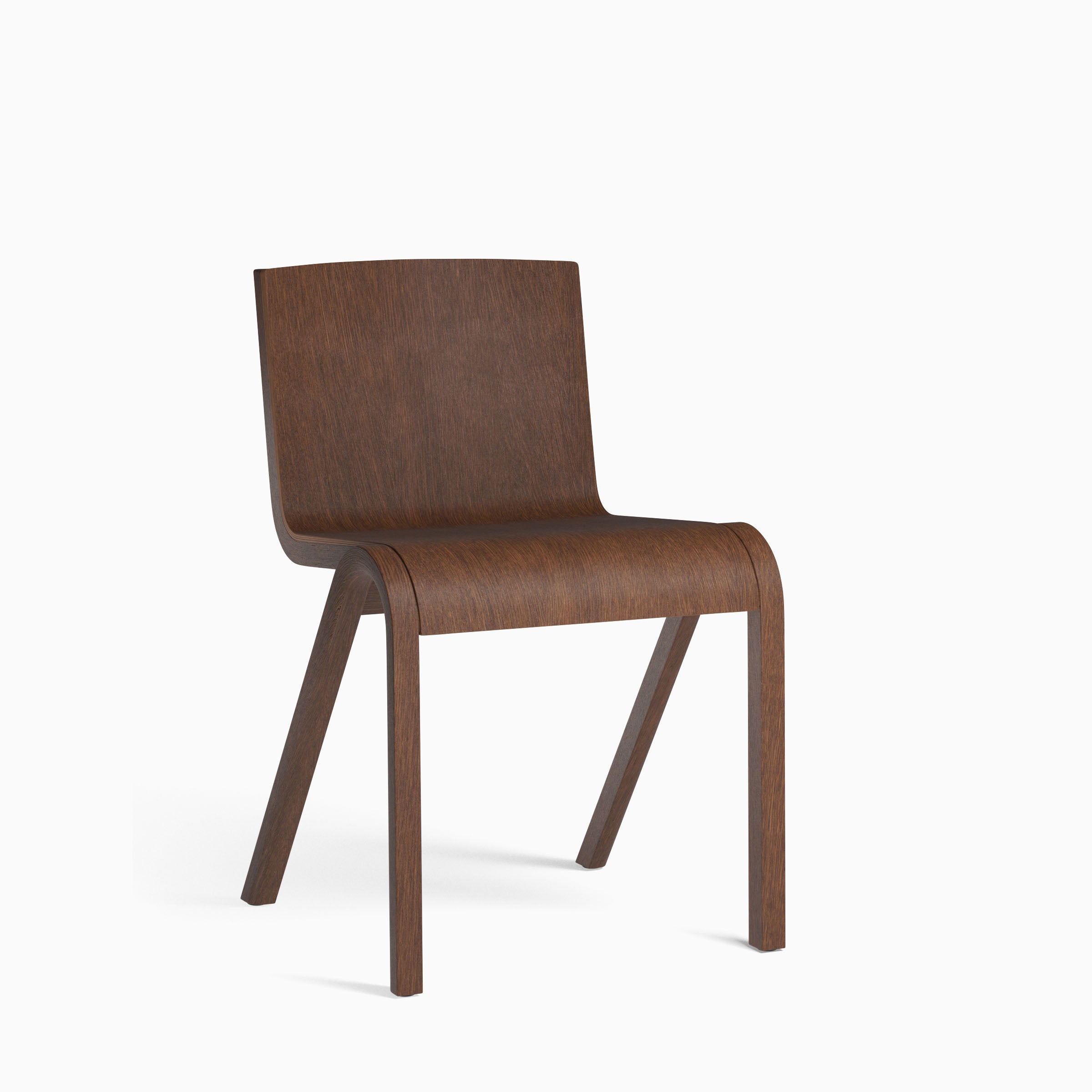 Audo Ready Dining Chair Red Stained Oak