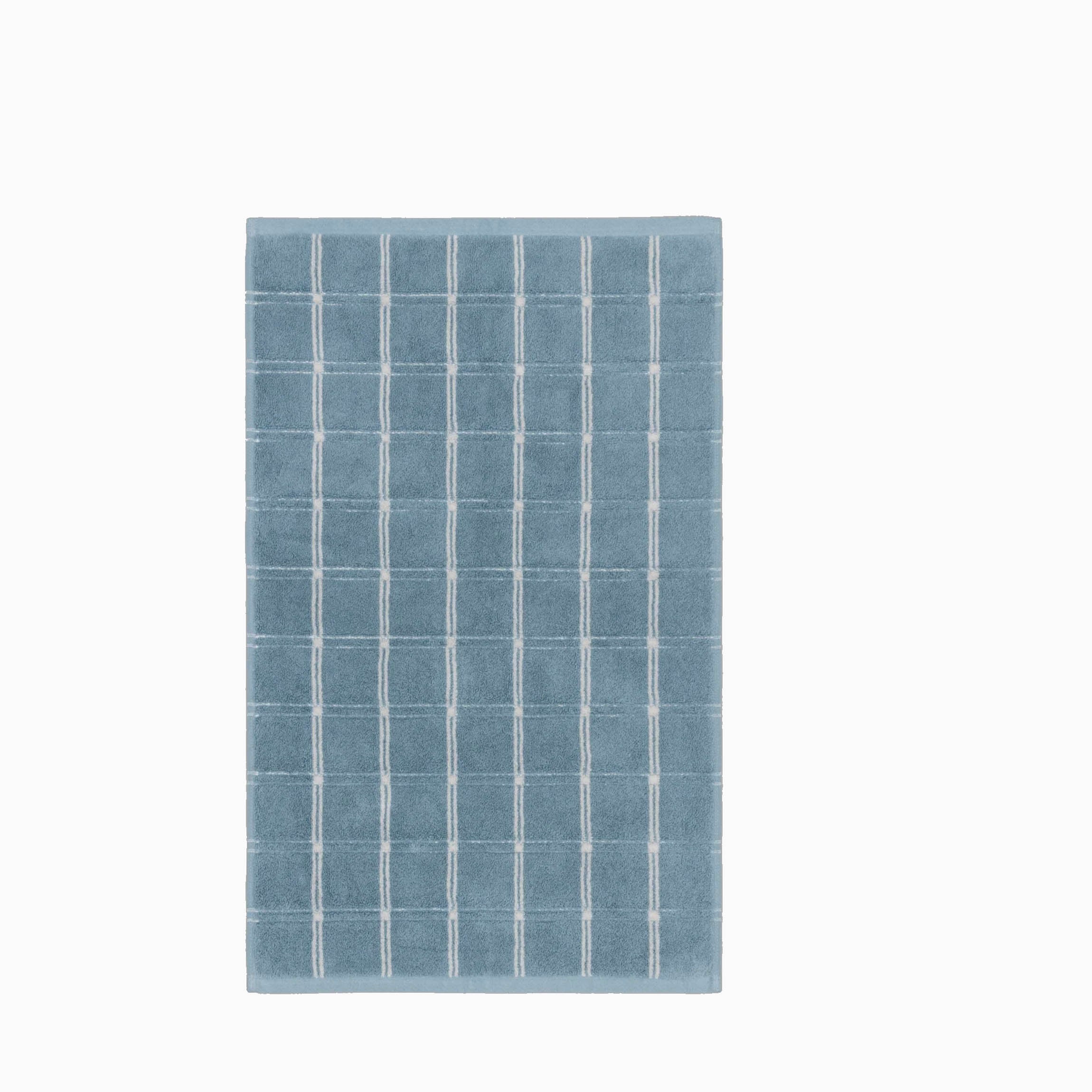 Baina Devon Bath Mat - Celeste / Chalk