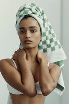 Baina Roman Pool Towel - Sage/Chalk