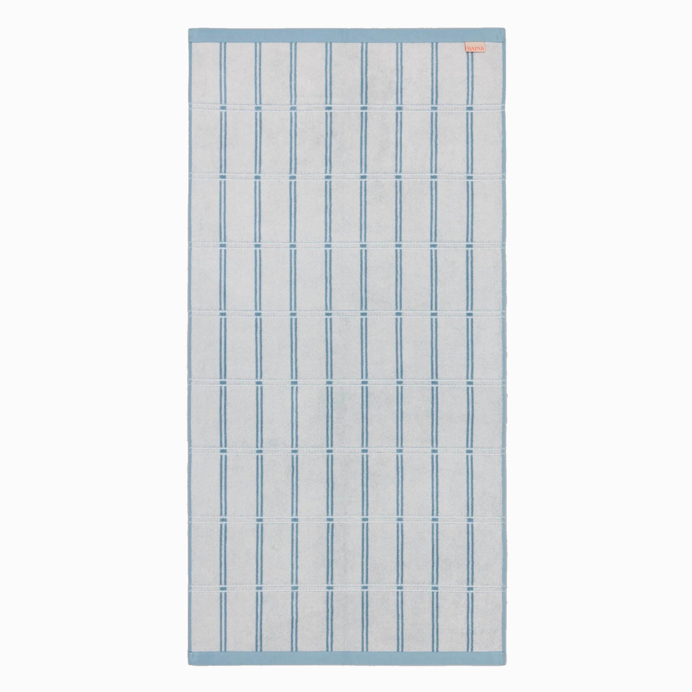 Baina Sorn Bath Towel - Celeste / Chalk