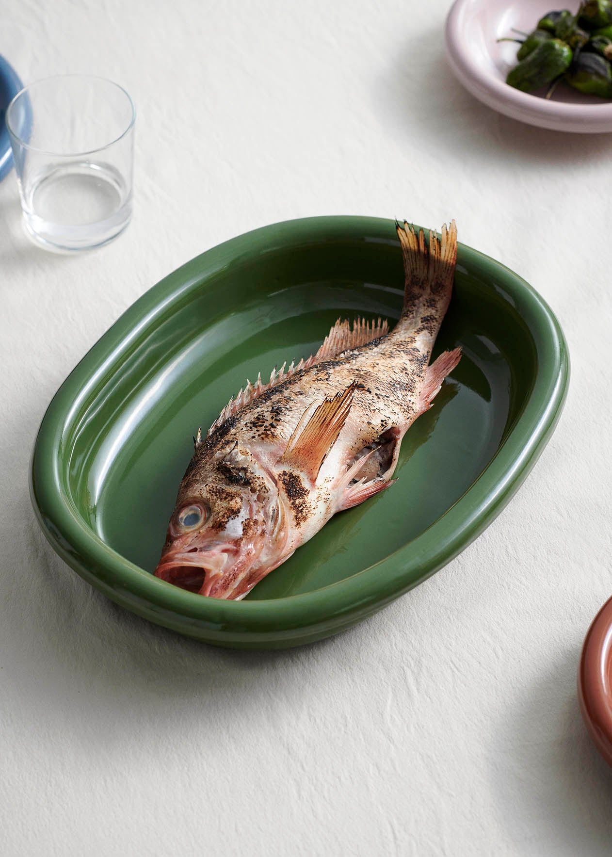 HAY Barro Oval Dish Large - Green