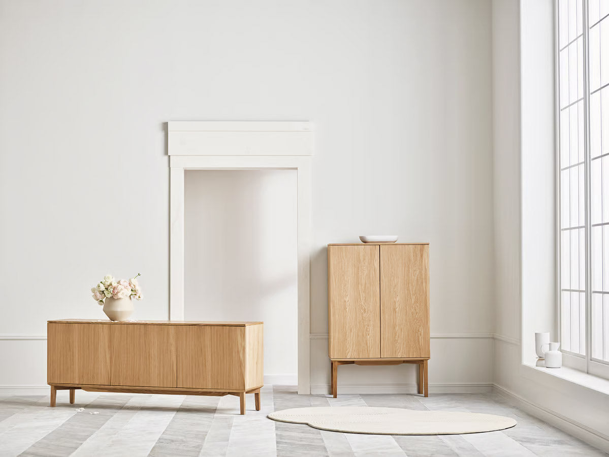 Bolia Silent Sideboard Wood Base 3 Door 