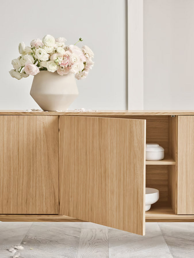 Bolia Silent Sideboard Wood Base 3 Door 