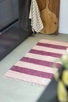 Bongusta Chindi Rug Wine and Peach
