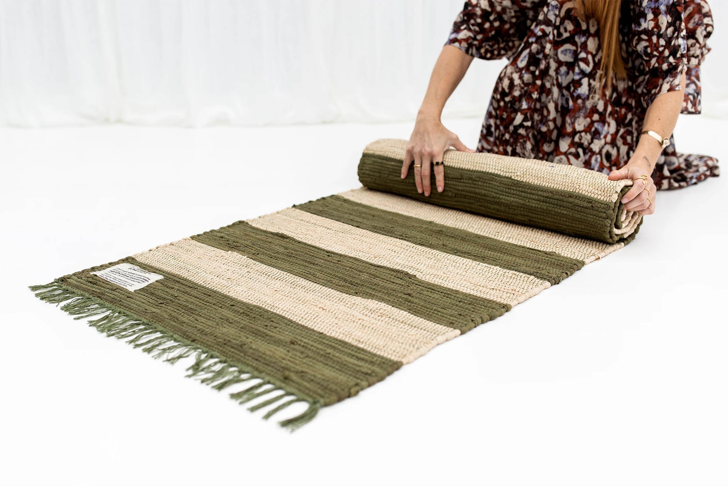 Bongusta Chindi Rug Army & Beige