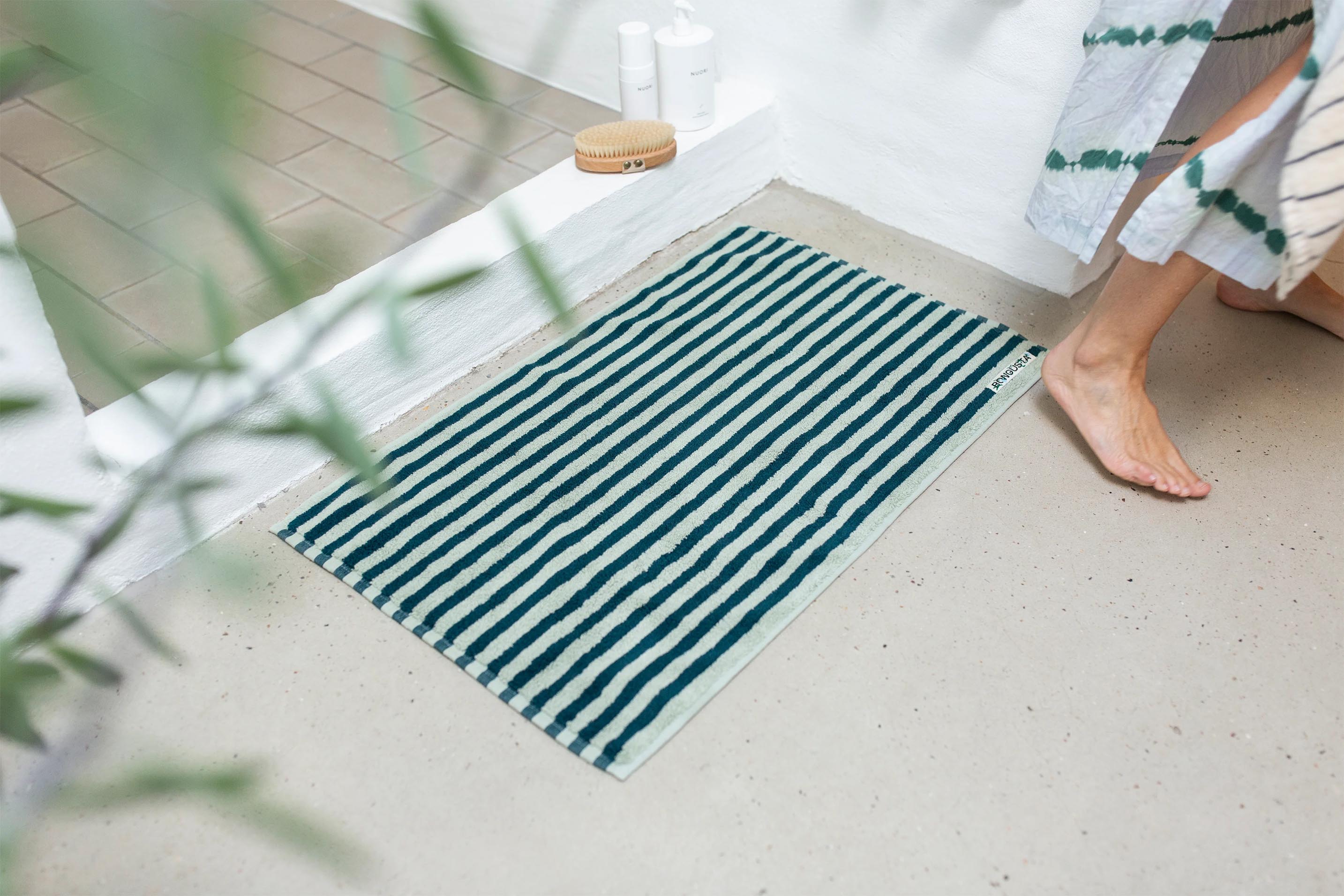 Bongusta Naram Bath Mat - Sea Foam & Deep Teal