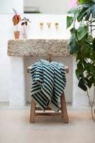 Bongusta Naram Hand Towel - Sea Foam & Deep Teal