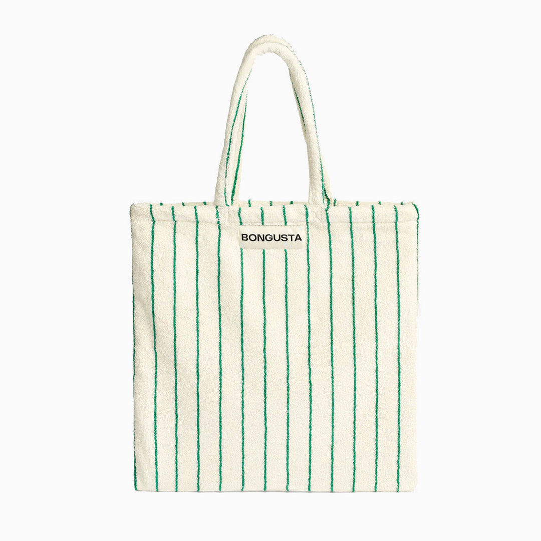 Bongusta Naram Tote Bag - Pure White & Green – Arrival Hall