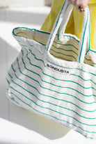 Bongusta Naram Weekend Bag - Pure White & Grass
