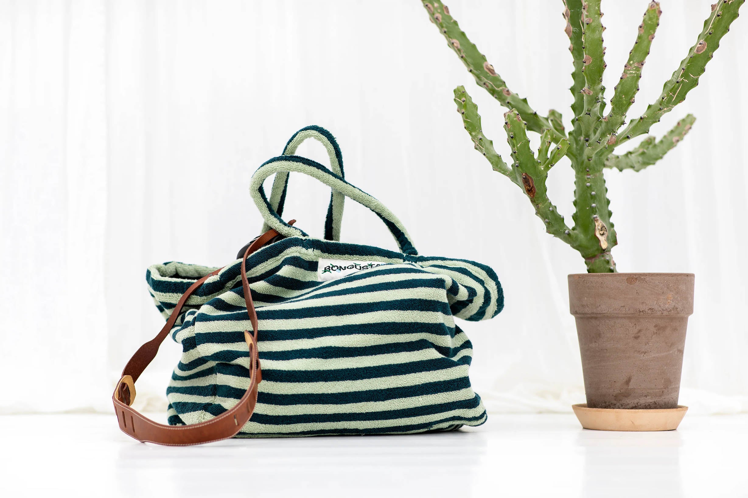 Bongusta Naram Weekend Bag - Sea Form & Deep teal