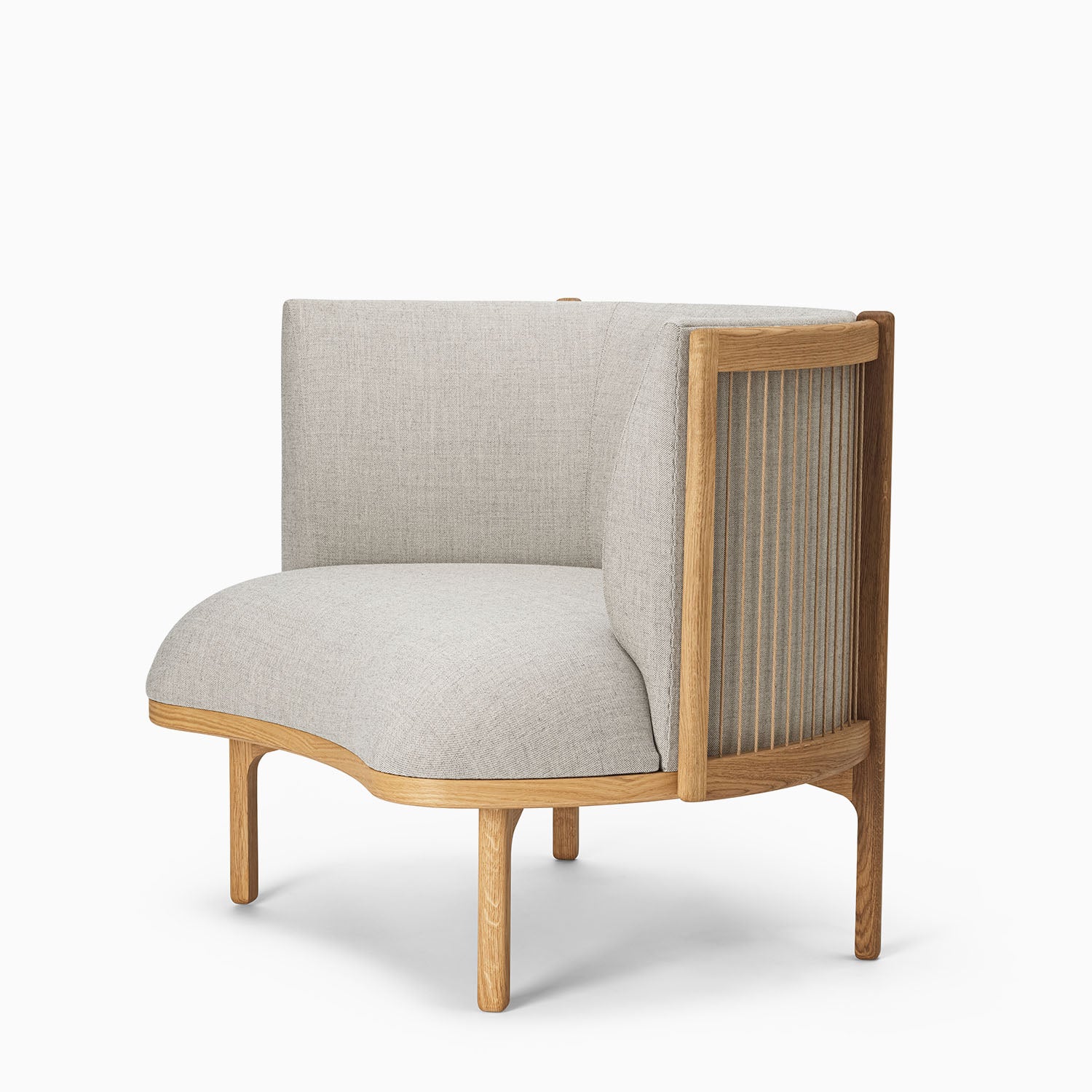Carl Hansen & Søn RF1904 Sideways Lounge Chair - Oak Fabric Group 2