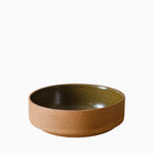 Cisco & the Sun Flores Ceramic Soup & Salad Bowl Large - Natural Earth & Moss Green