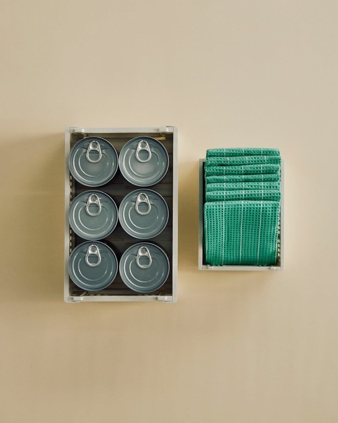 HAY Colour Crate Mini Set of 2 - Light Grey