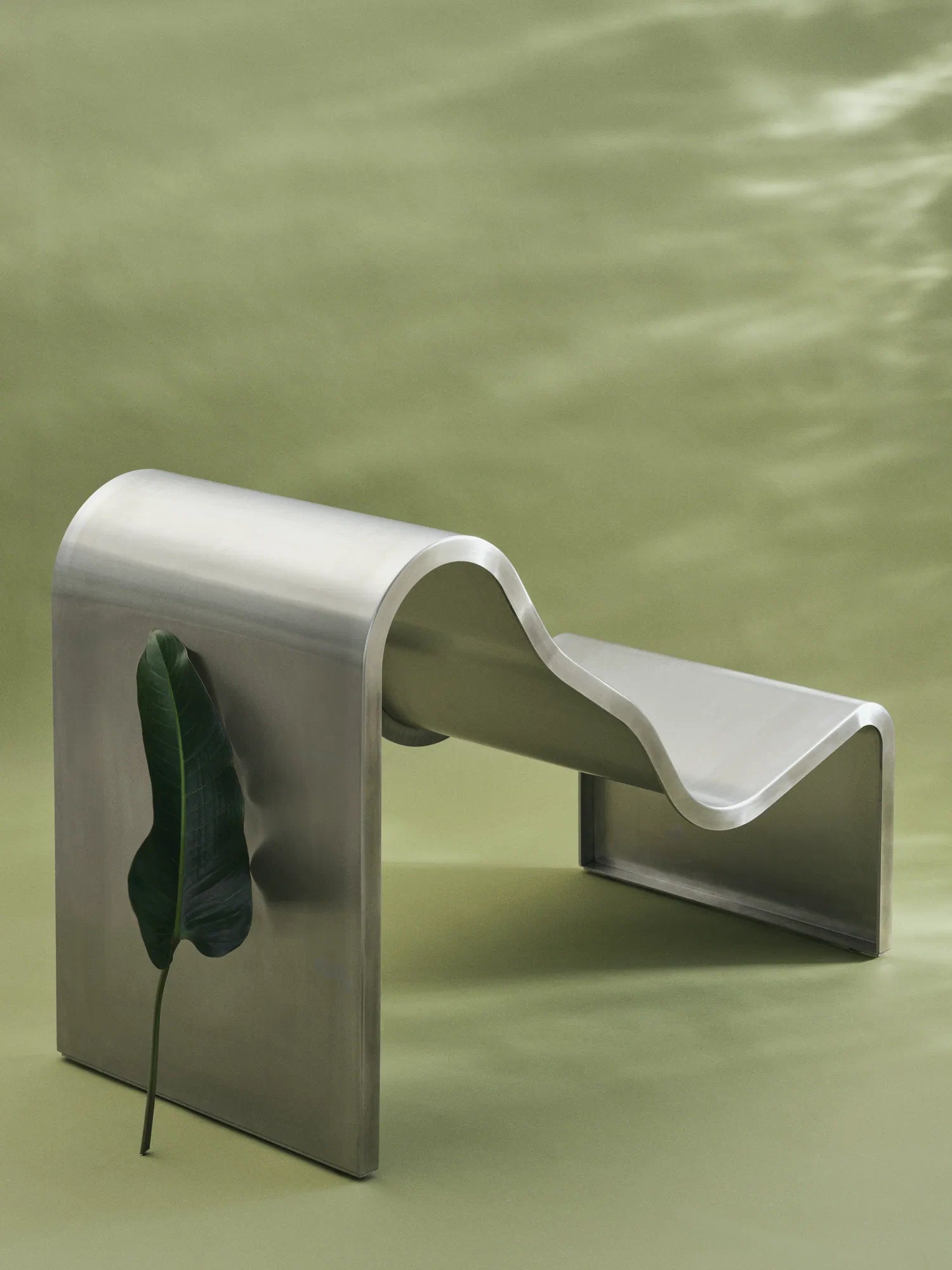 Muuto Dream View Bench Brushed Stainless Steel