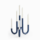 Design House Stockholm Turn Candelabrum - Dark Blue