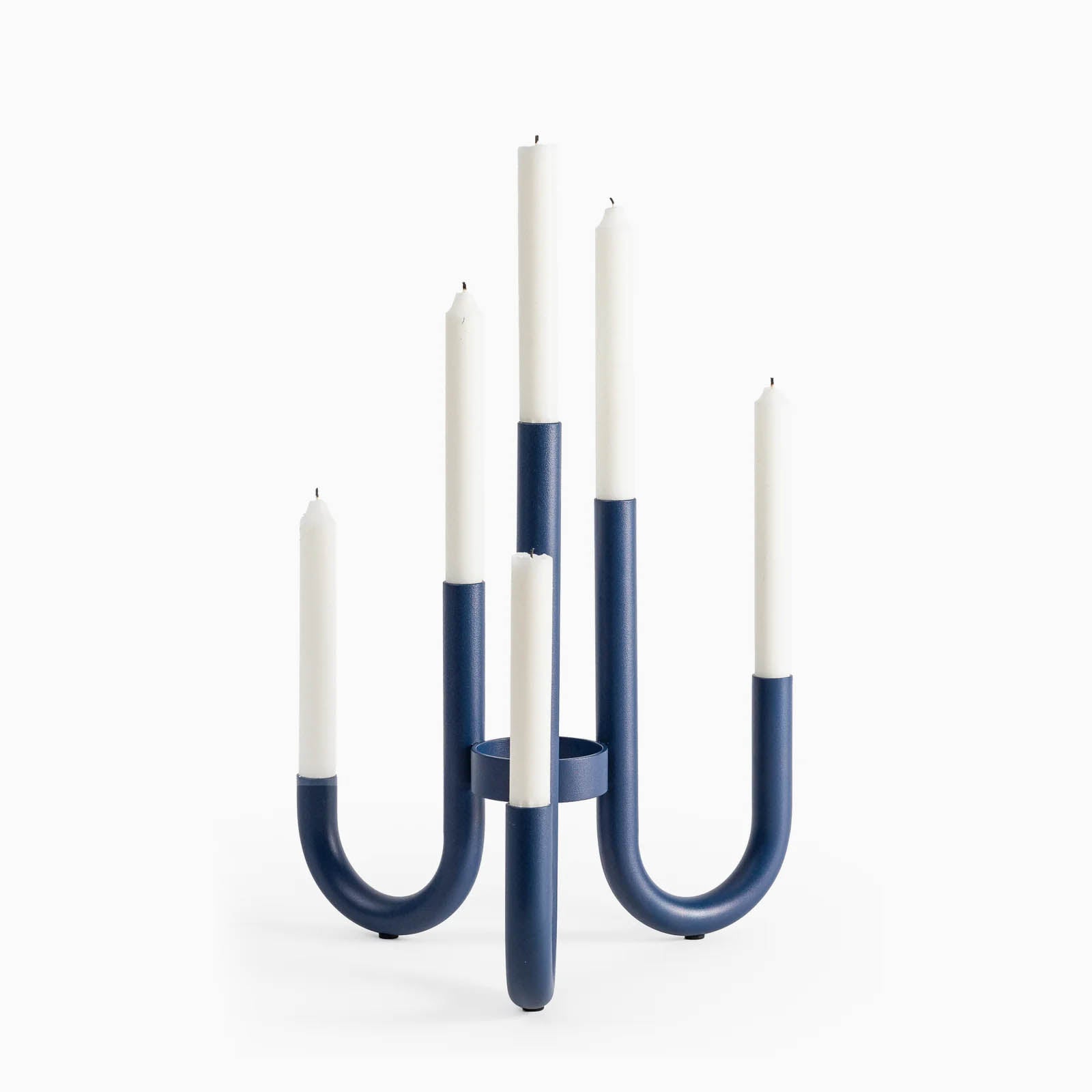 Design House Stockholm Turn Candelabrum - Dark Blue
