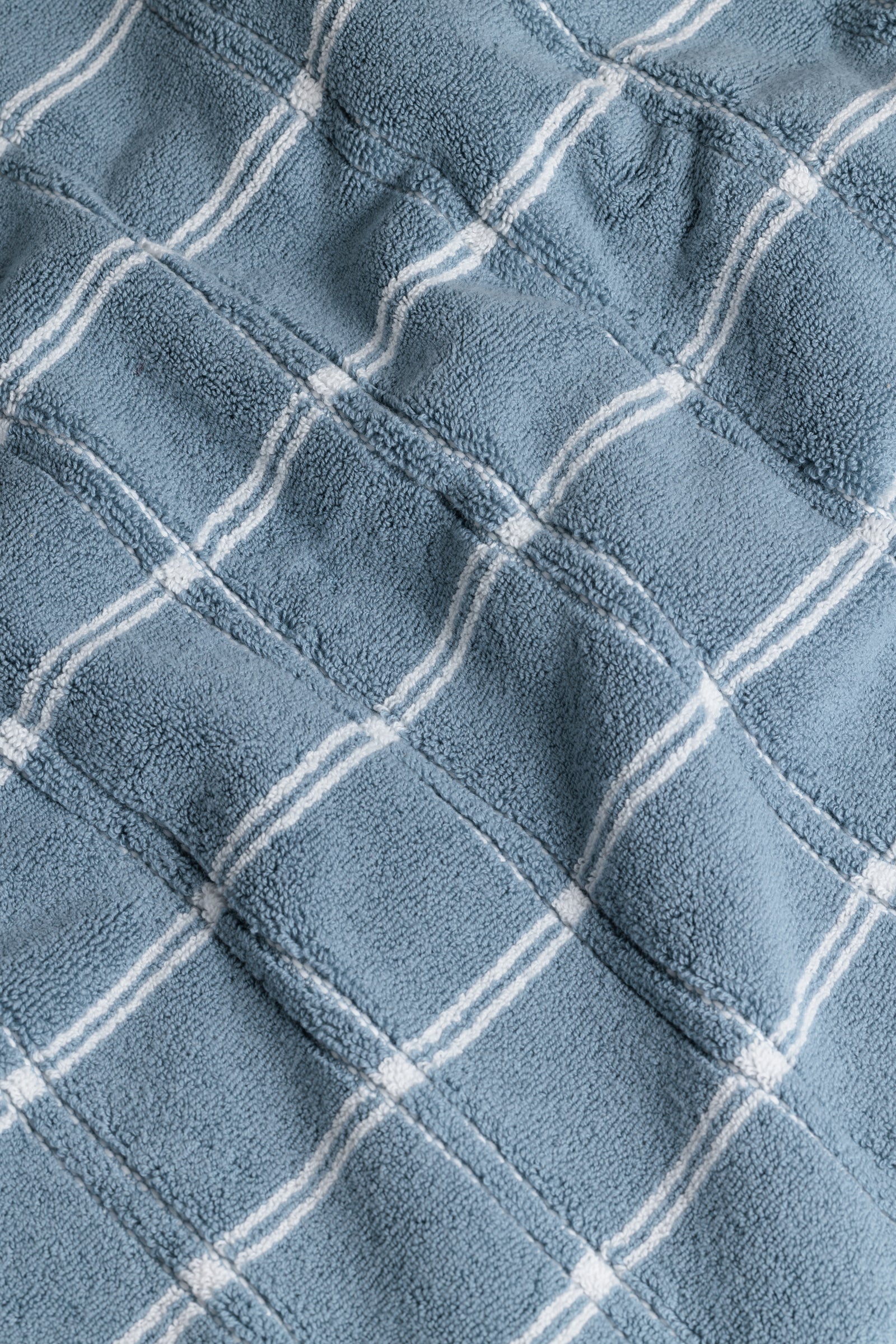 Baina Devon Bath Mat - Celeste / Chalk