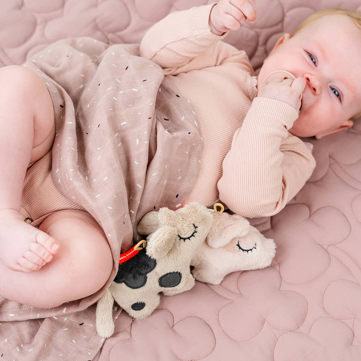 Done by Deer Tiny Sensory Rattle Dotti Sand