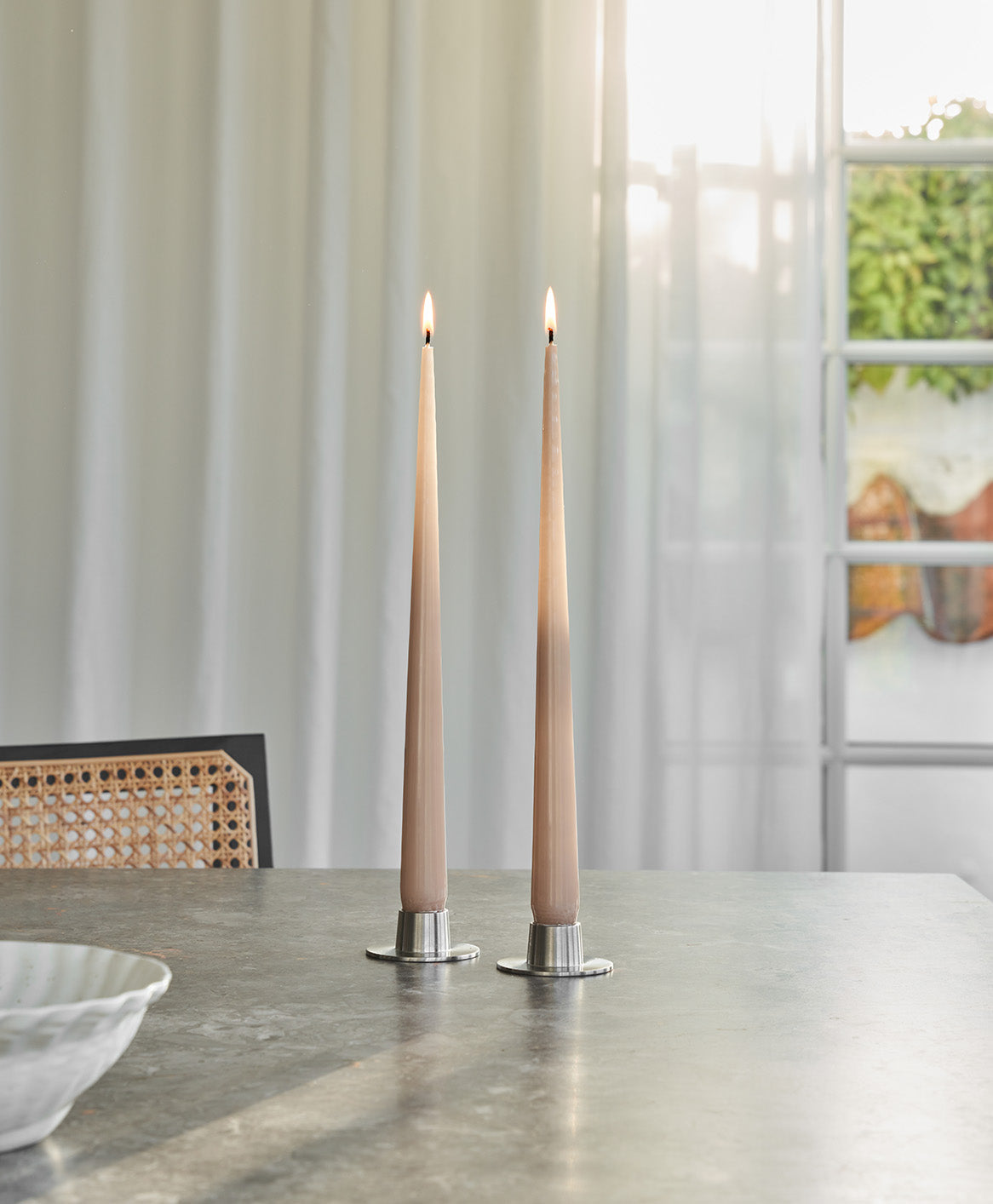 Ester & Erik Taper Candle 32cm - Ice Latte