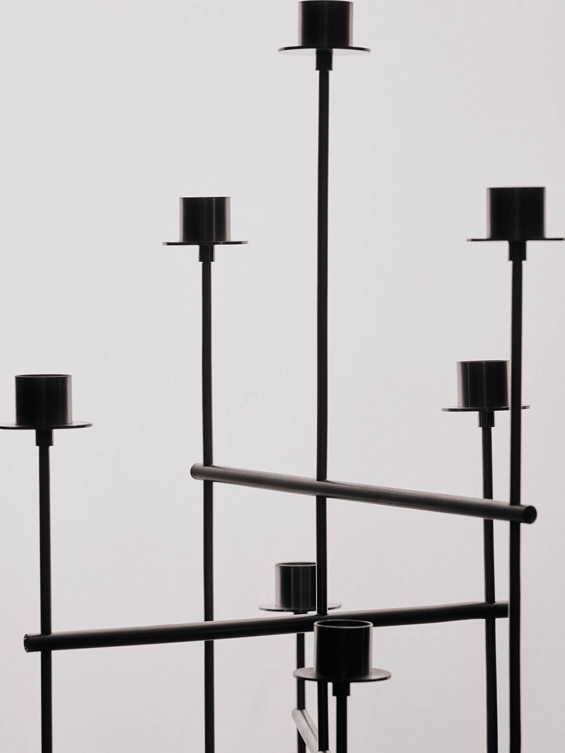 Ferm Living Elysia Candelabra - Brushed Stainless Steel
