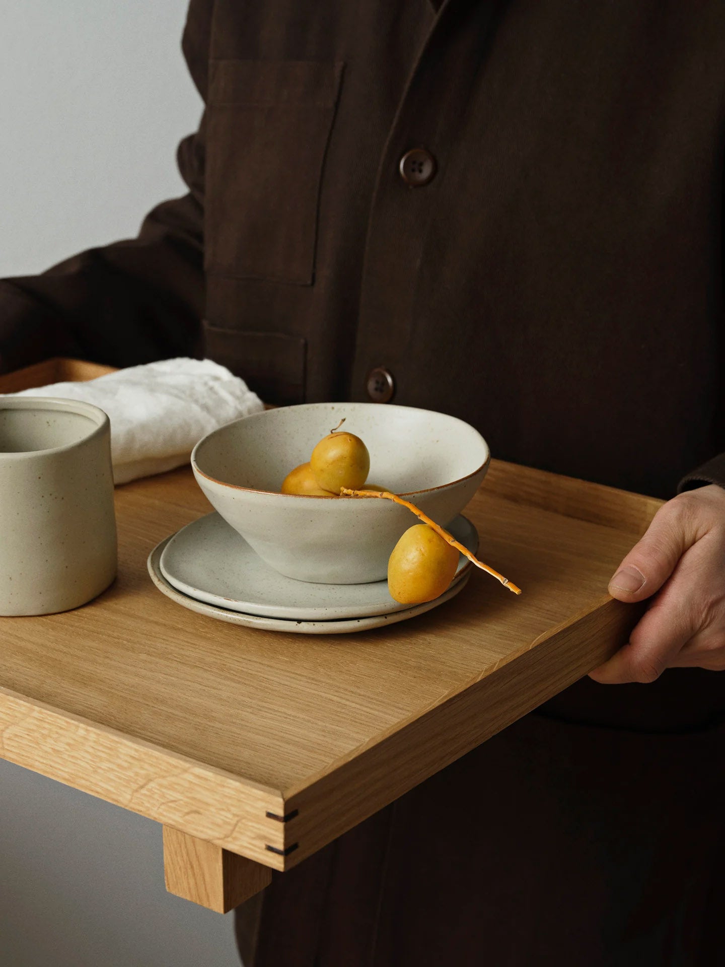 Ferm Living Bon Wooden Tray Large Oak